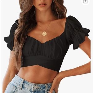 NWOT LYANER Women’s Ruffle Top